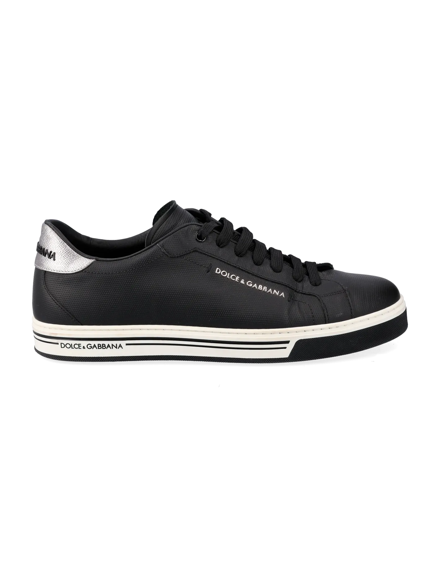logo-detail leather low-top sneakers