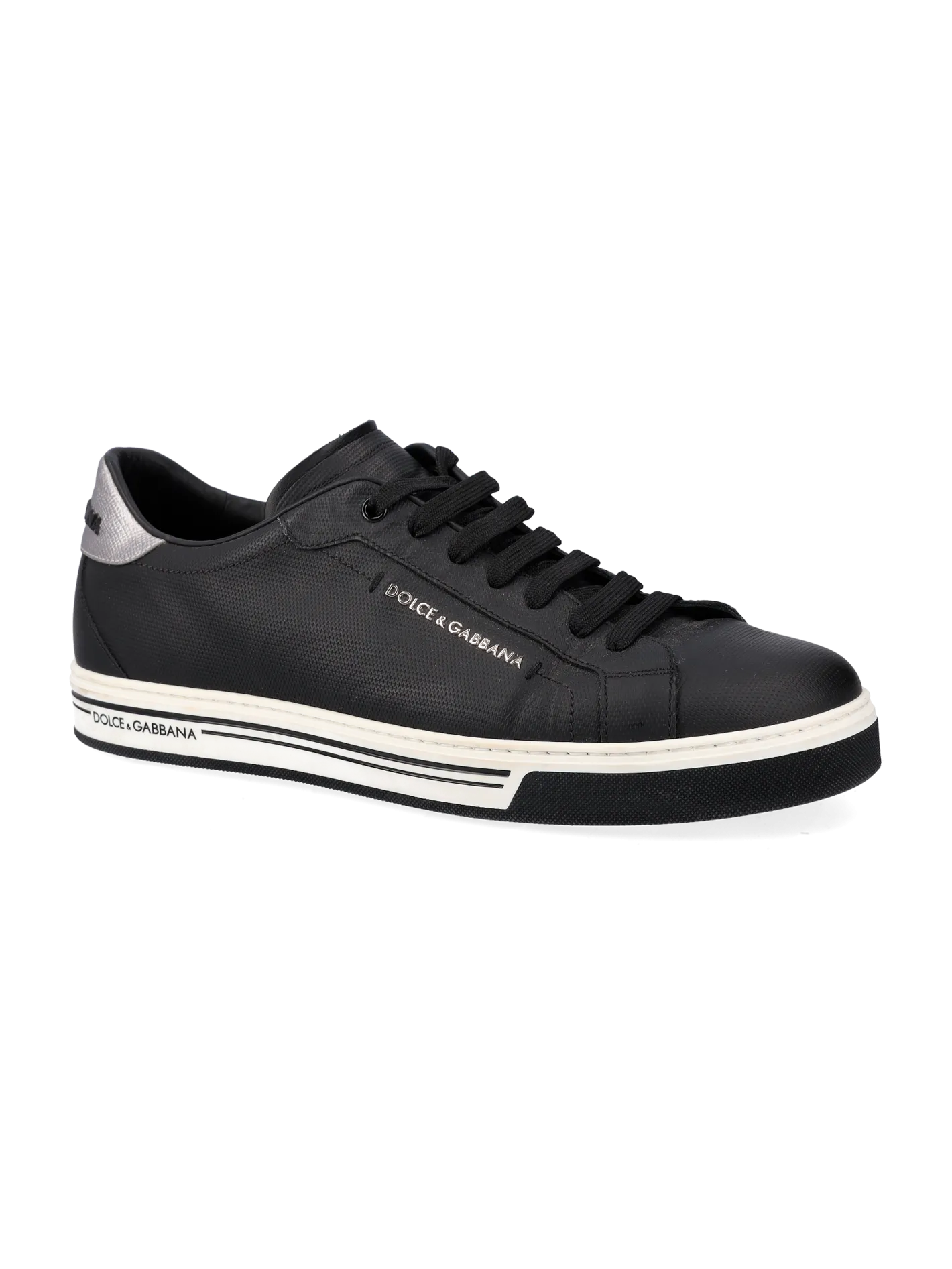 logo-detail leather low-top sneakers