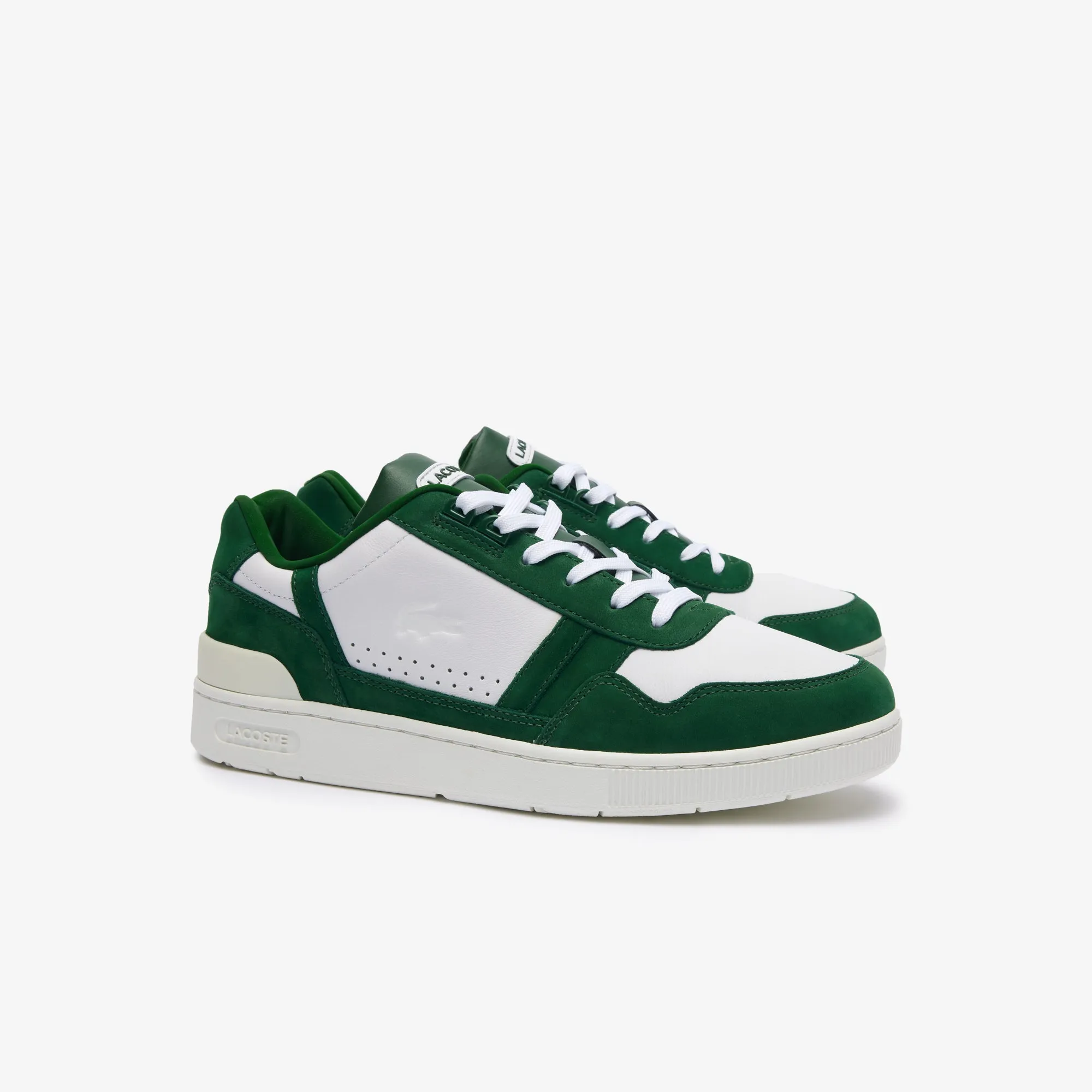 Men's T-Clip Contrasted Leather Trainers