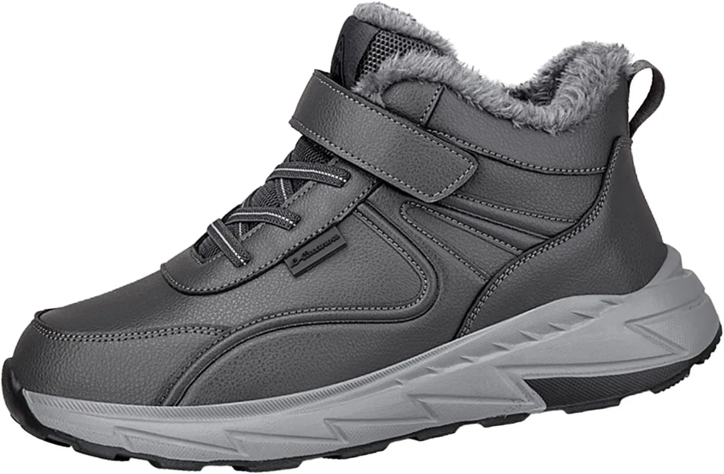 Mens Work Boots Wide Width Hiking Sneakers Shoes with Hook Loop Women's Working Shoes Slip On Waterproof Outdoor Shoes Lightweight Hike Grounded Footwear