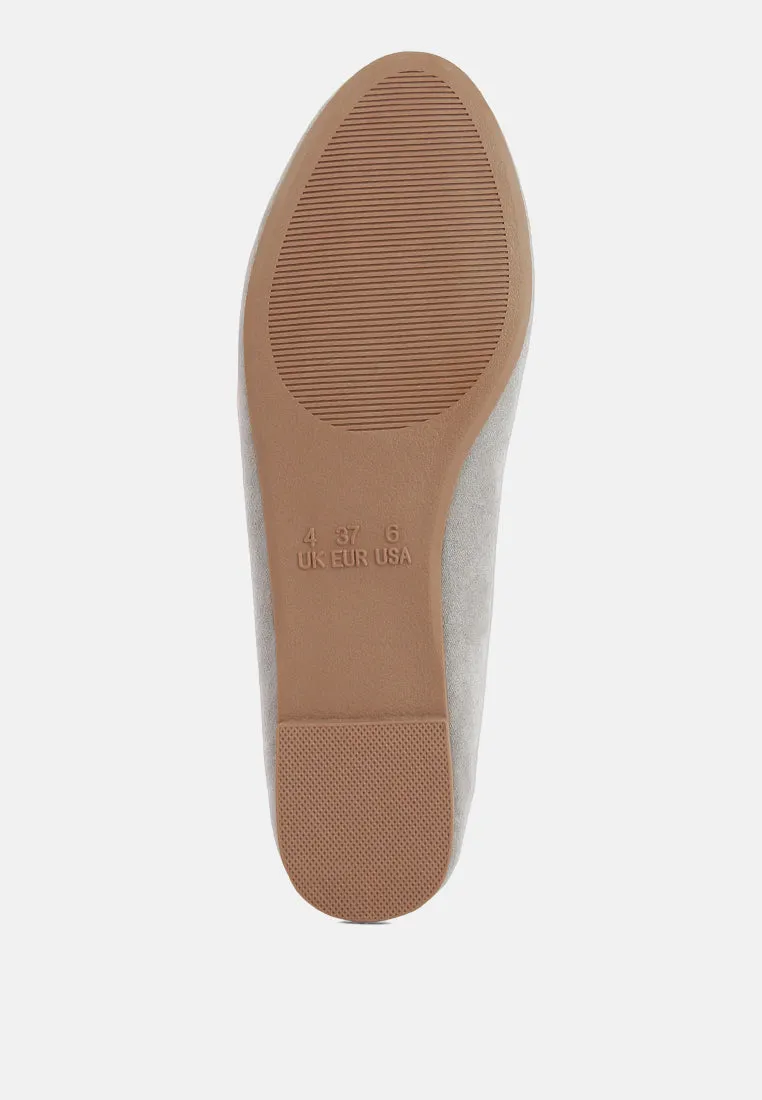 Microfiber Casual Ballerinas