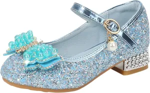Open Toe Sandals for Kids Toddler Little Kid Girls Dress Pumps Glitter Sequins Princess Paw Slippers for Girls