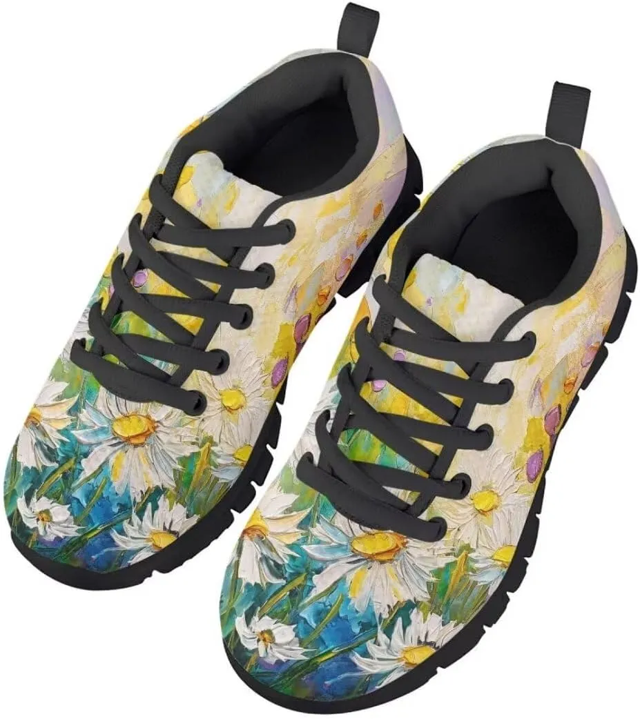 Pinupub Running Walking Shoes for Boys Girls Gym Sports Non Slip Breathable Casual Lace Up Sneakers