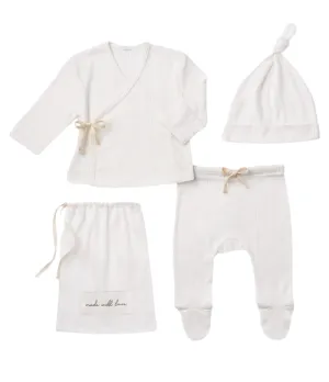 Pointelle White Layette Gift Set