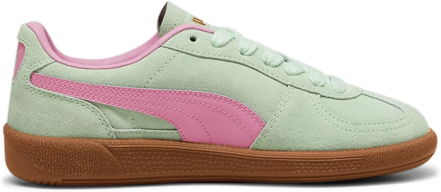PUMA Kids Palermo Sneakers for Kids  Leather and Suede Upper  T-Toe Construction  Rubber Outsole