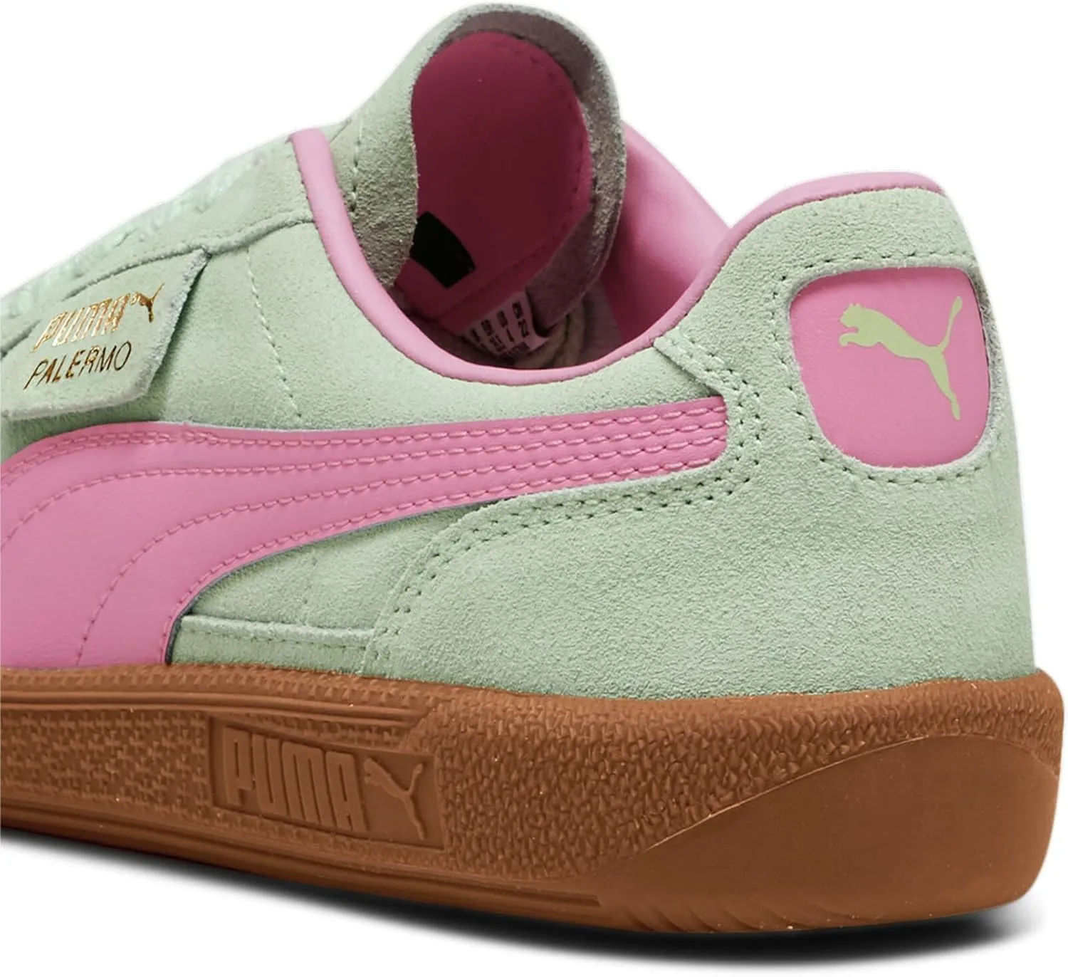 PUMA Kids Palermo Sneakers for Kids  Leather and Suede Upper  T-Toe Construction  Rubber Outsole