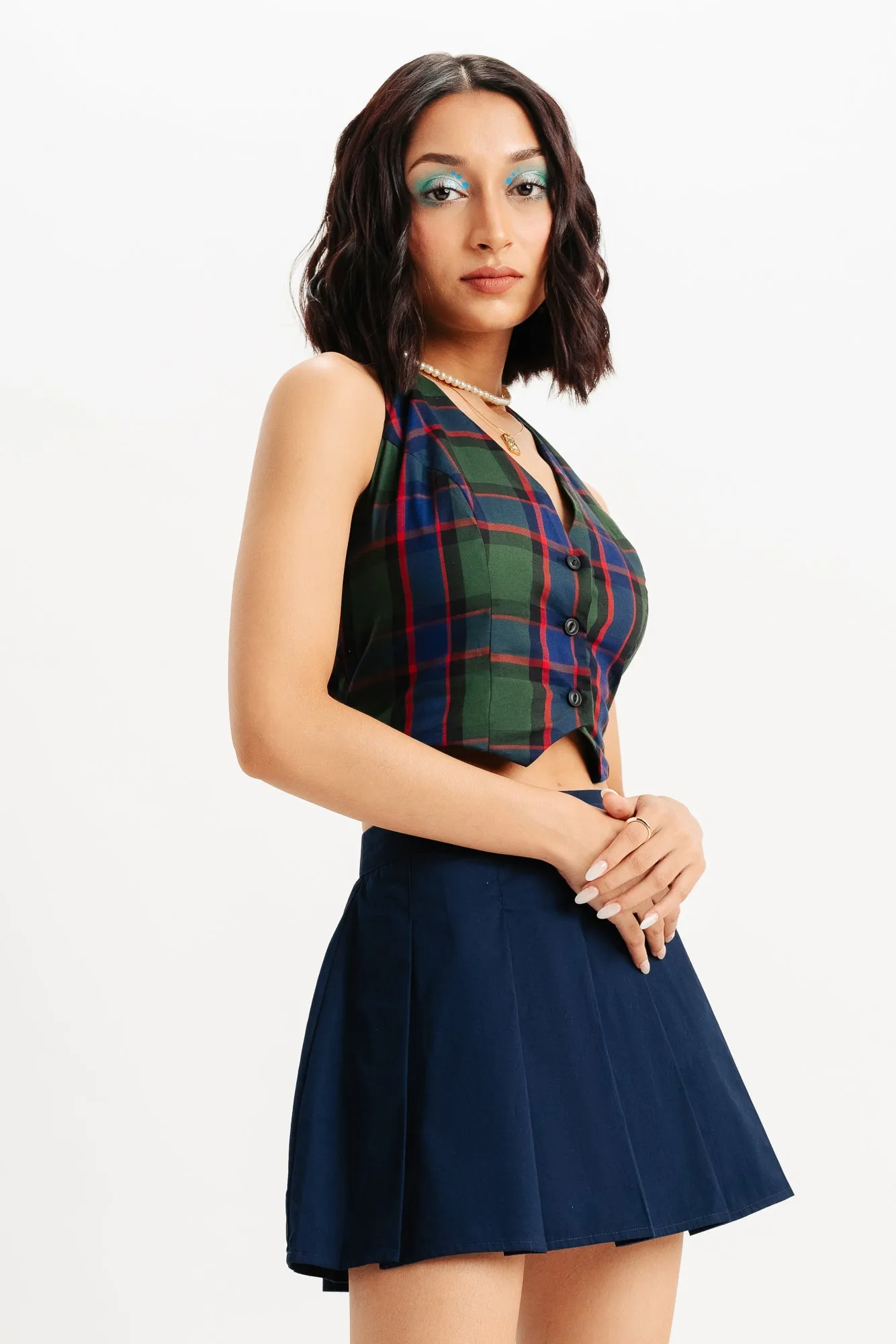 Red Plaid Vest