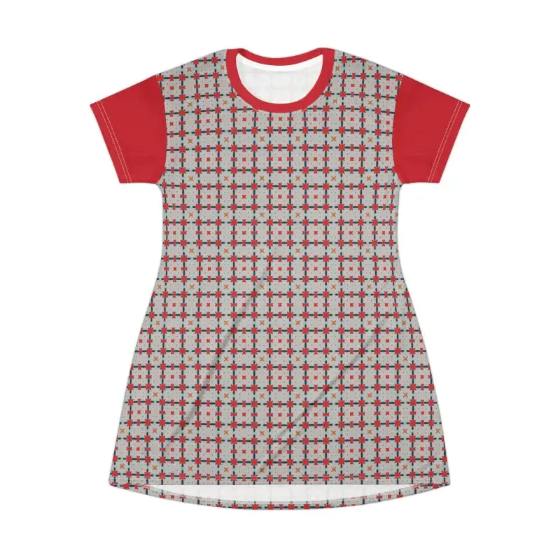 Rock that Red Shirt Dress with Bold Red Pattern