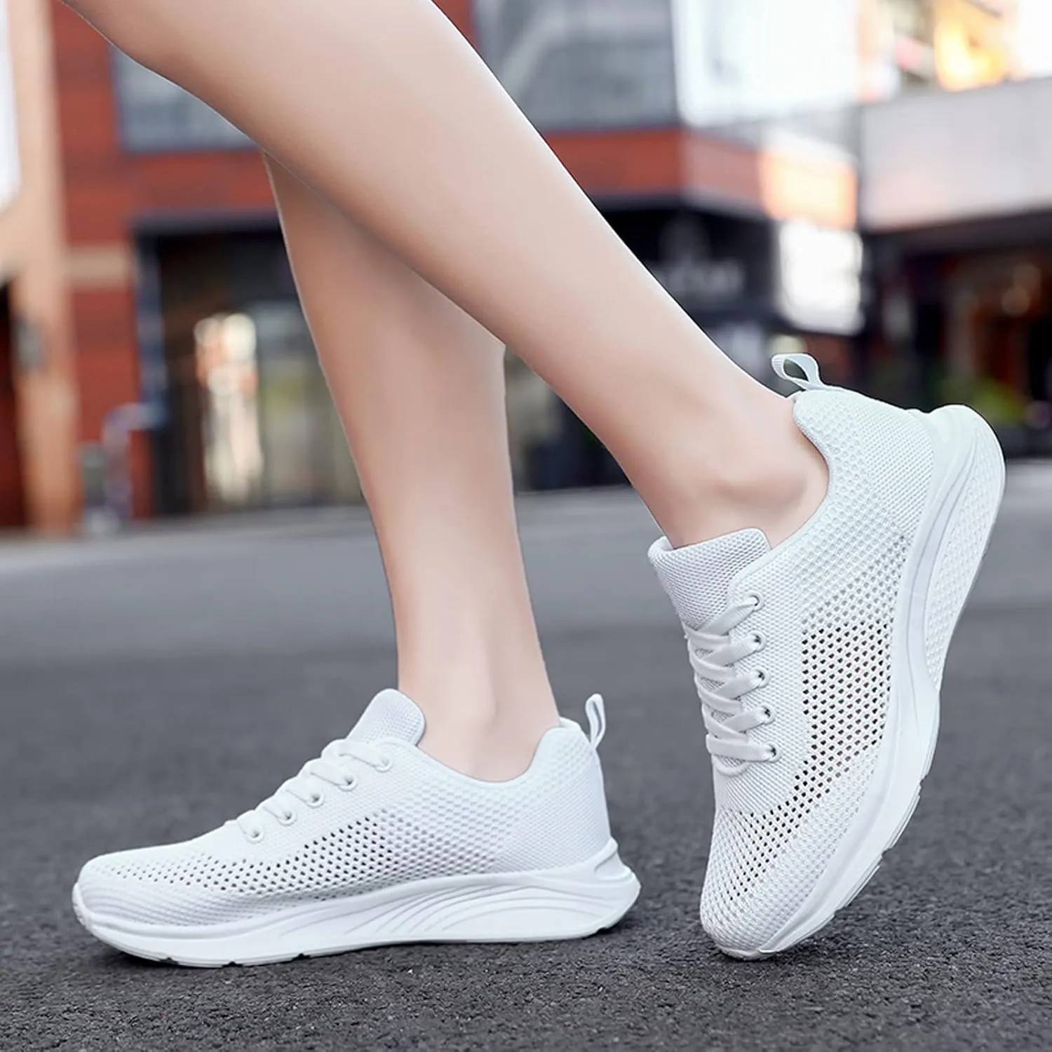 Running Shoes Lightweight Tennis Shoes Non Slip Gym Lace Up Mens Running Shoes Breathable Men's Casual Shoes Fashion Sneakers 2025 Platform Tennis Shoe Cross Trainer Shoe