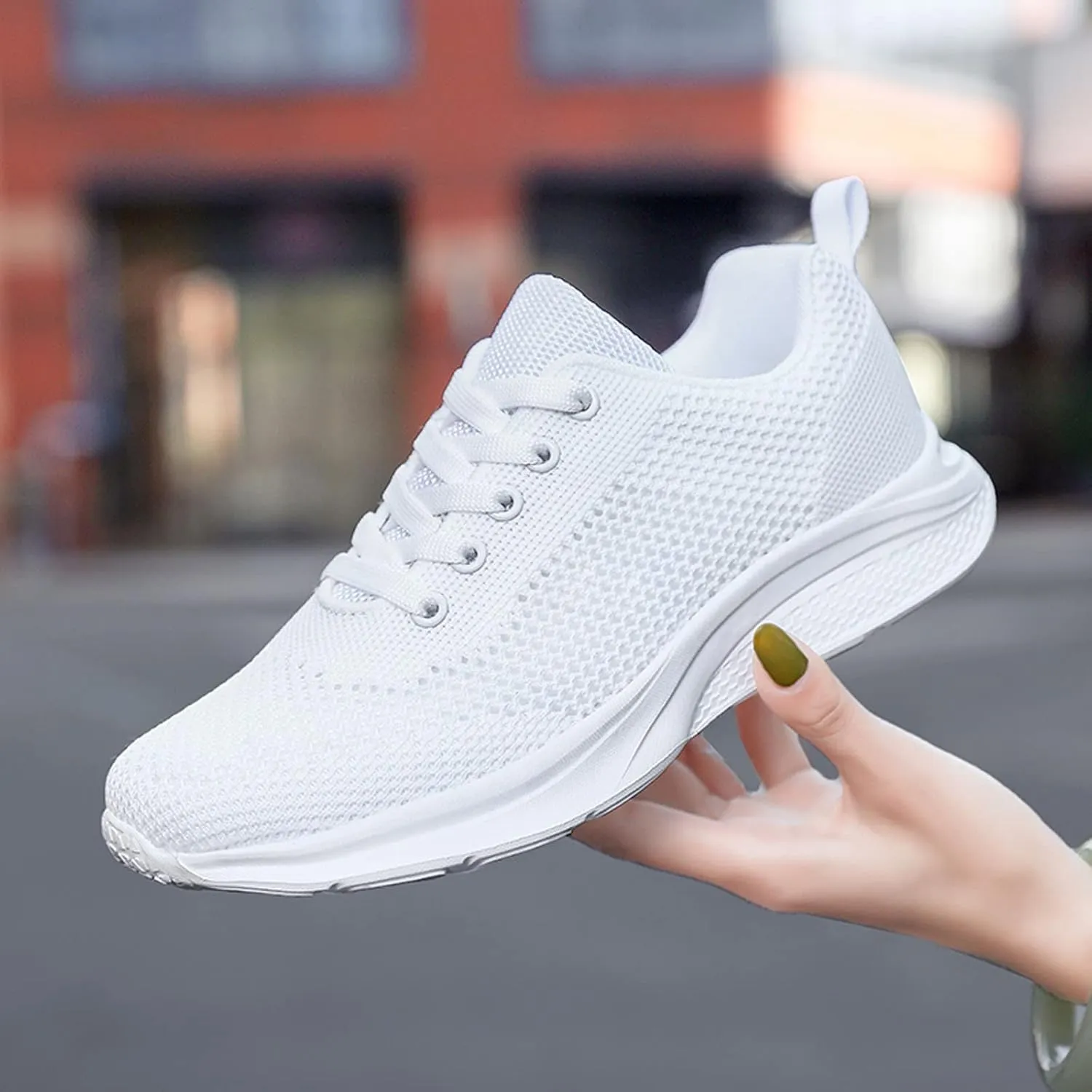 Running Shoes Lightweight Tennis Shoes Non Slip Gym Lace Up Mens Running Shoes Breathable Men's Casual Shoes Fashion Sneakers 2025 Platform Tennis Shoe Cross Trainer Shoe