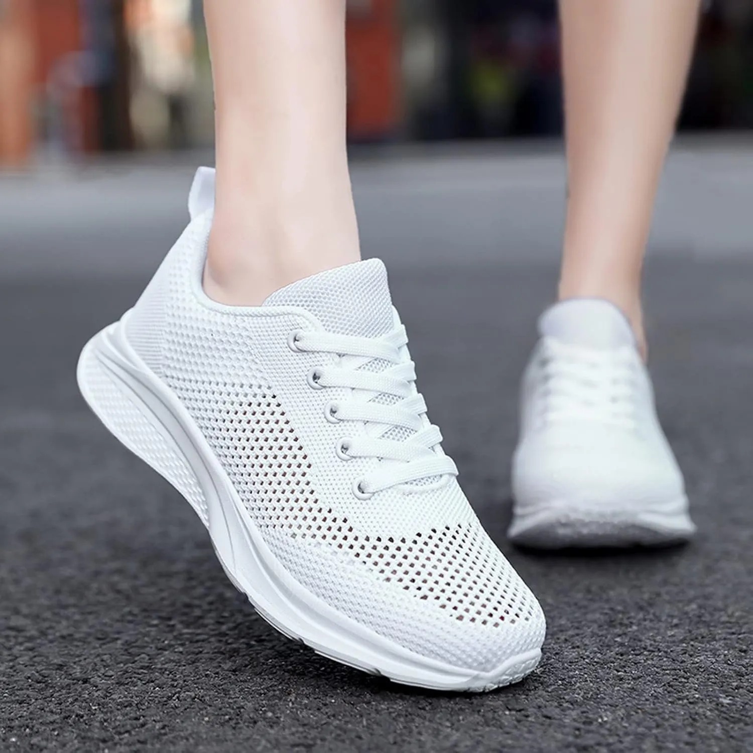Running Shoes Lightweight Tennis Shoes Non Slip Gym Lace Up Mens Running Shoes Breathable Men's Casual Shoes Fashion Sneakers 2025 Platform Tennis Shoe Cross Trainer Shoe
