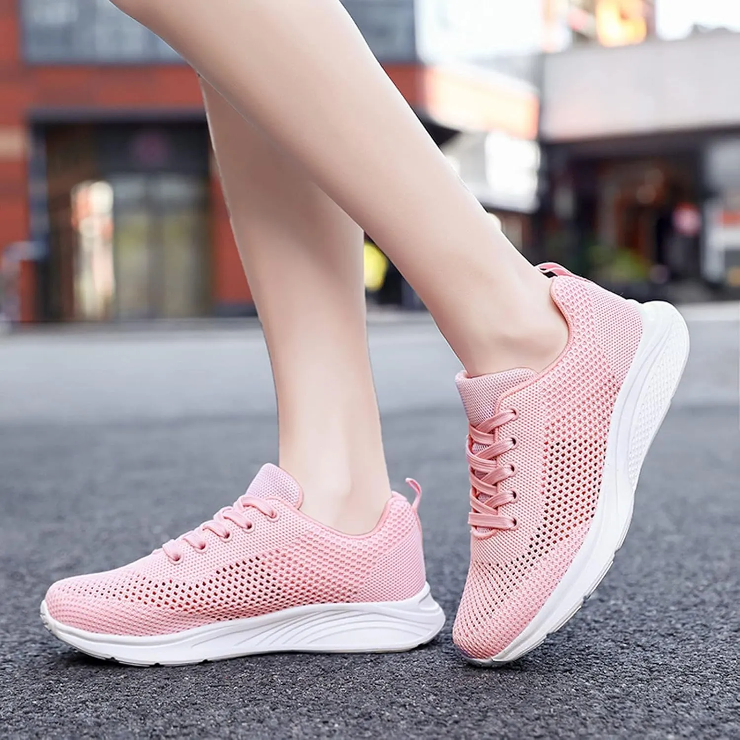 Running Shoes Lightweight Tennis Shoes Non Slip Gym Lace Up Mens Running Shoes Breathable Men's Casual Shoes Fashion Sneakers 2025 Platform Tennis Shoe Cross Trainer Shoe