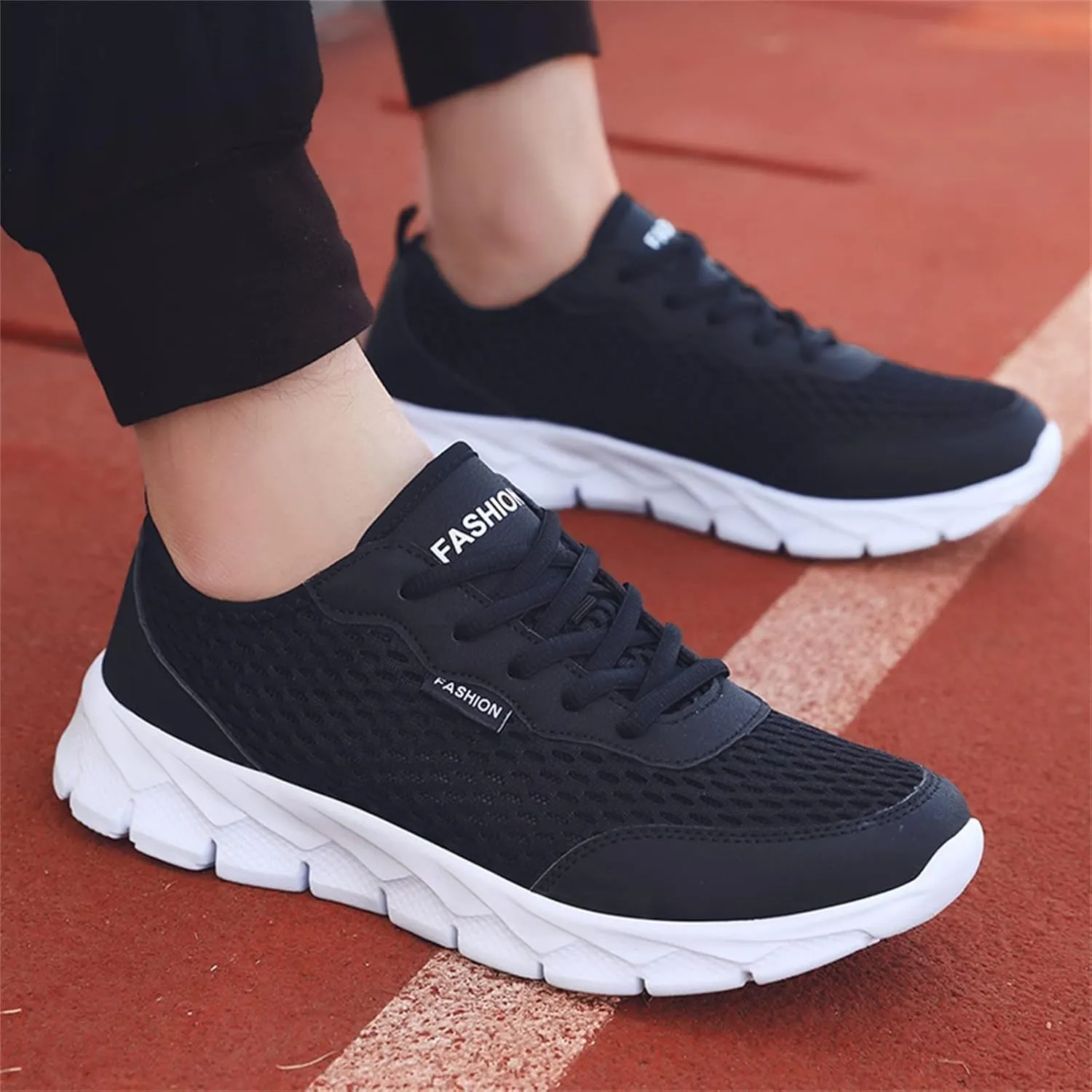 Running Shoes Lightweight Tennis Shoes Non Slip Gym Lace Up Walking Shoes Women Sport Brown Casual Shoes Walking Sneakers Tennis Shoe Trainers Shoe