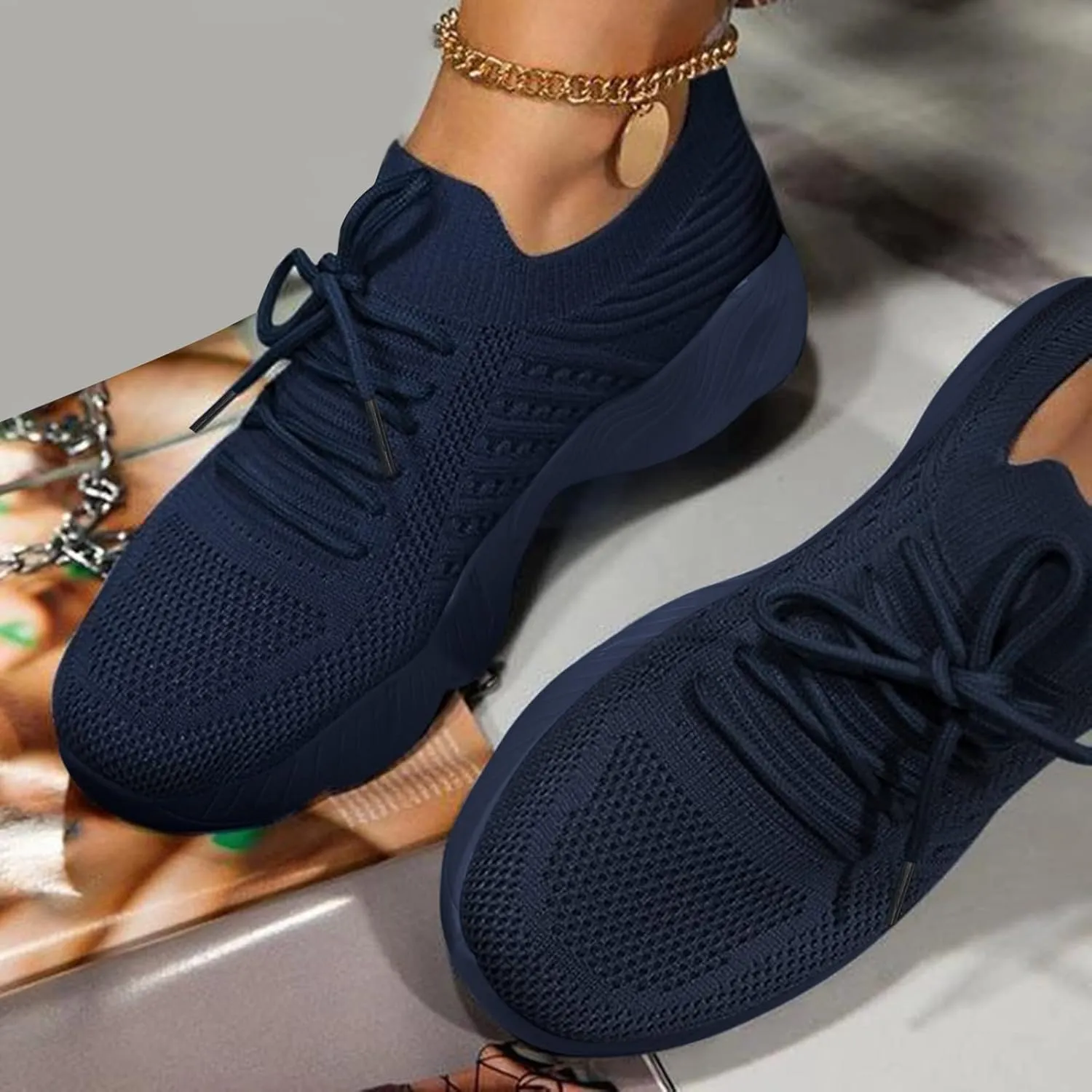 Running Shoes Women Sneakers Tennis Workout Walking Gym Lightweight Slip On Walking Shoes for Women Shoes for Womens Fashion Fall Loafers Leather Slip On Sneakers for Women