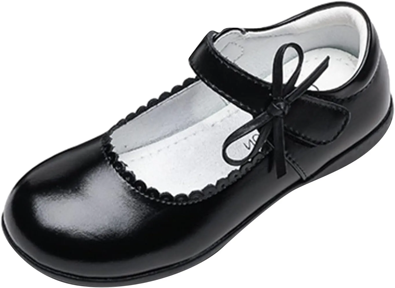 School Girls Fashion Loafers Student Single Shoes Children Performance Princess Dancing Buckle Shoes 7 Years