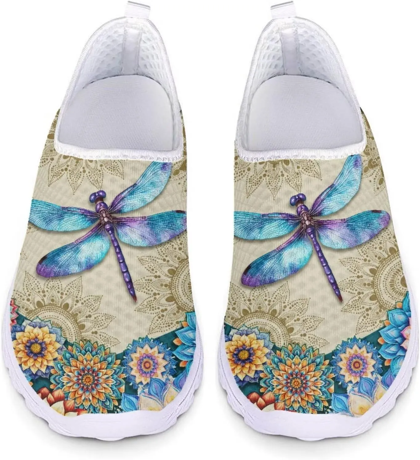 Shoes for Womens Girls Walking Sneakers Casual Slip On Outdoor Tennis Loafers for Athletic Gym Size 5.5-11.5 White Sole