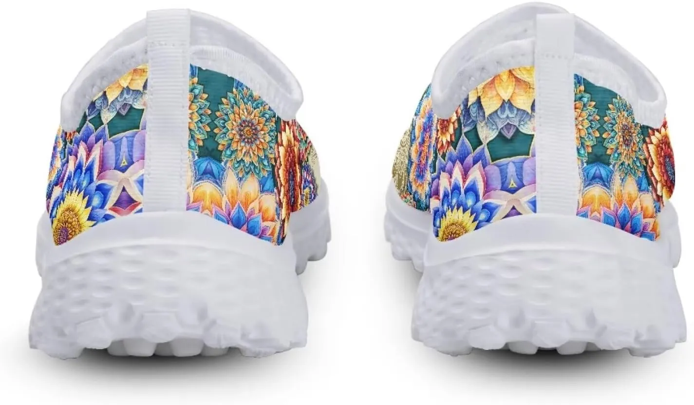 Shoes for Womens Girls Walking Sneakers Casual Slip On Outdoor Tennis Loafers for Athletic Gym Size 5.5-11.5 White Sole