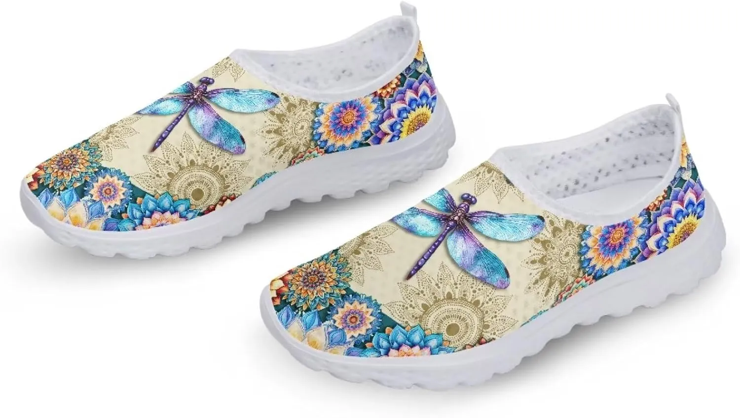 Shoes for Womens Girls Walking Sneakers Casual Slip On Outdoor Tennis Loafers for Athletic Gym Size 5.5-11.5 White Sole