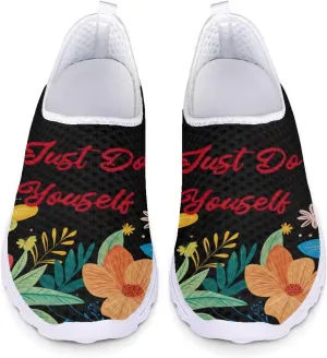 Shoes for Womens Girls Walking Sneakers Casual Slip On Outdoor Tennis Loafers for Athletic Gym Size 5.5-11.5 White Sole