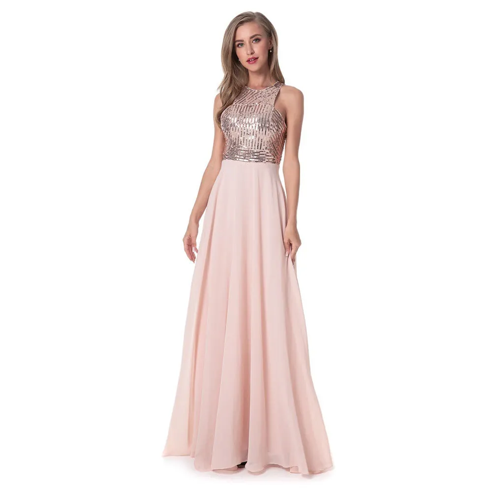 Slim Bridesmaid Wedding Women Evening Dress