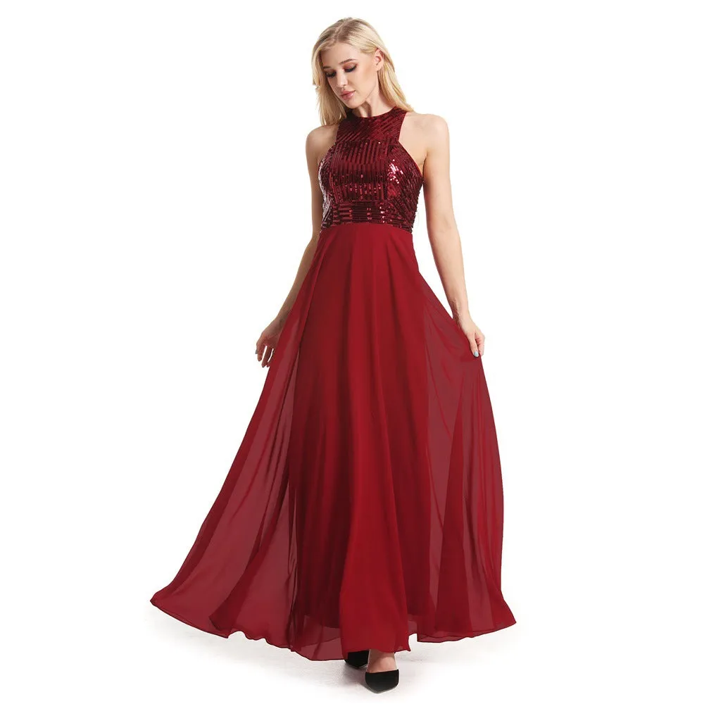 Slim Bridesmaid Wedding Women Evening Dress