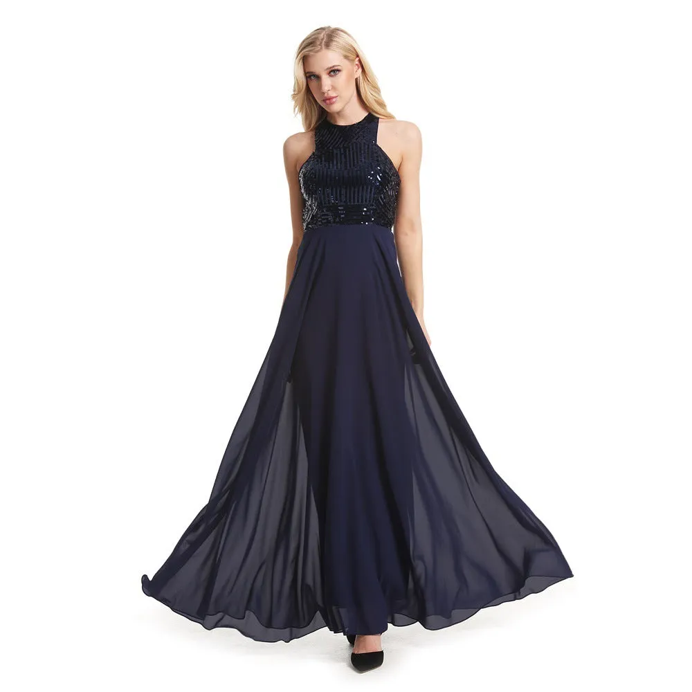 Slim Bridesmaid Wedding Women Evening Dress