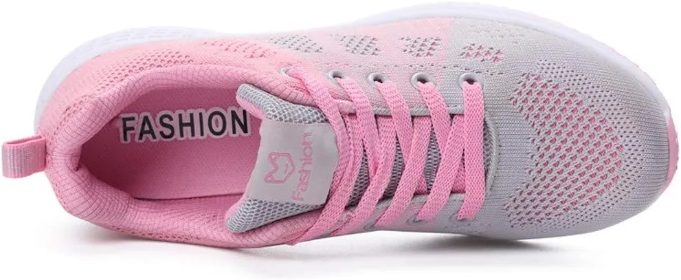 Sneakers for Women Casual Mesh Breathable Lace Up Walking Womens Running Shoes Mesh Shoes Dressy Casual Wedge Sneakers Platform Tennis Shoe Cross Trainer Shoe