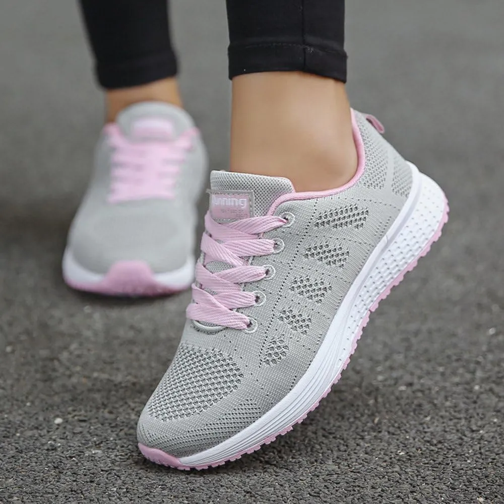 Sneakers for Women Walking Shoes Casual Lace Up Running Shoes for Women Slip On Men Casual Shoes Platform Sneakers Brown Tennis Shoe Cross Trainer Shoe