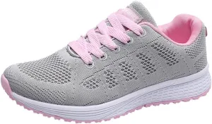 Sneakers for Women Walking Shoes Casual Lace Up Running Shoes for Women Slip On Men Casual Shoes Platform Sneakers Brown Tennis Shoe Cross Trainer Shoe