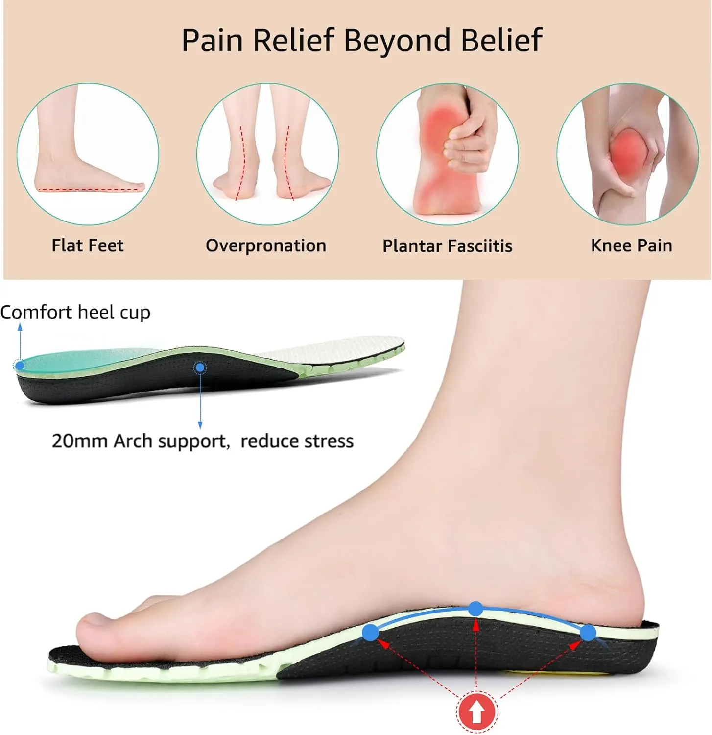 STQ Women's Orthopedic LoafersLightweight Casual Boat Shoes for Plantar Fasciitis