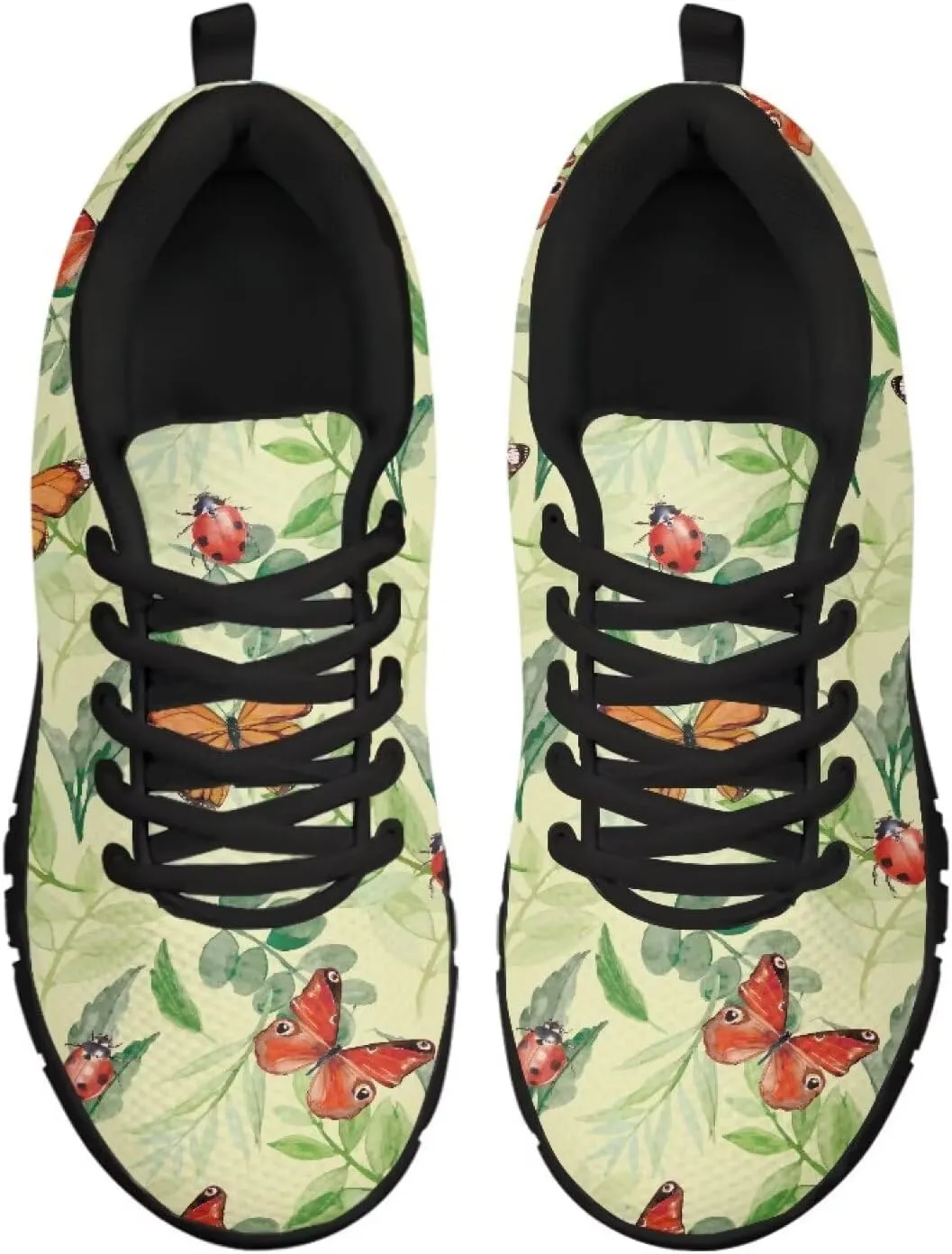 SYtrade Sneakers for Women Tennis Shoes Breathable Lightweight Walking Shoes Black Sole