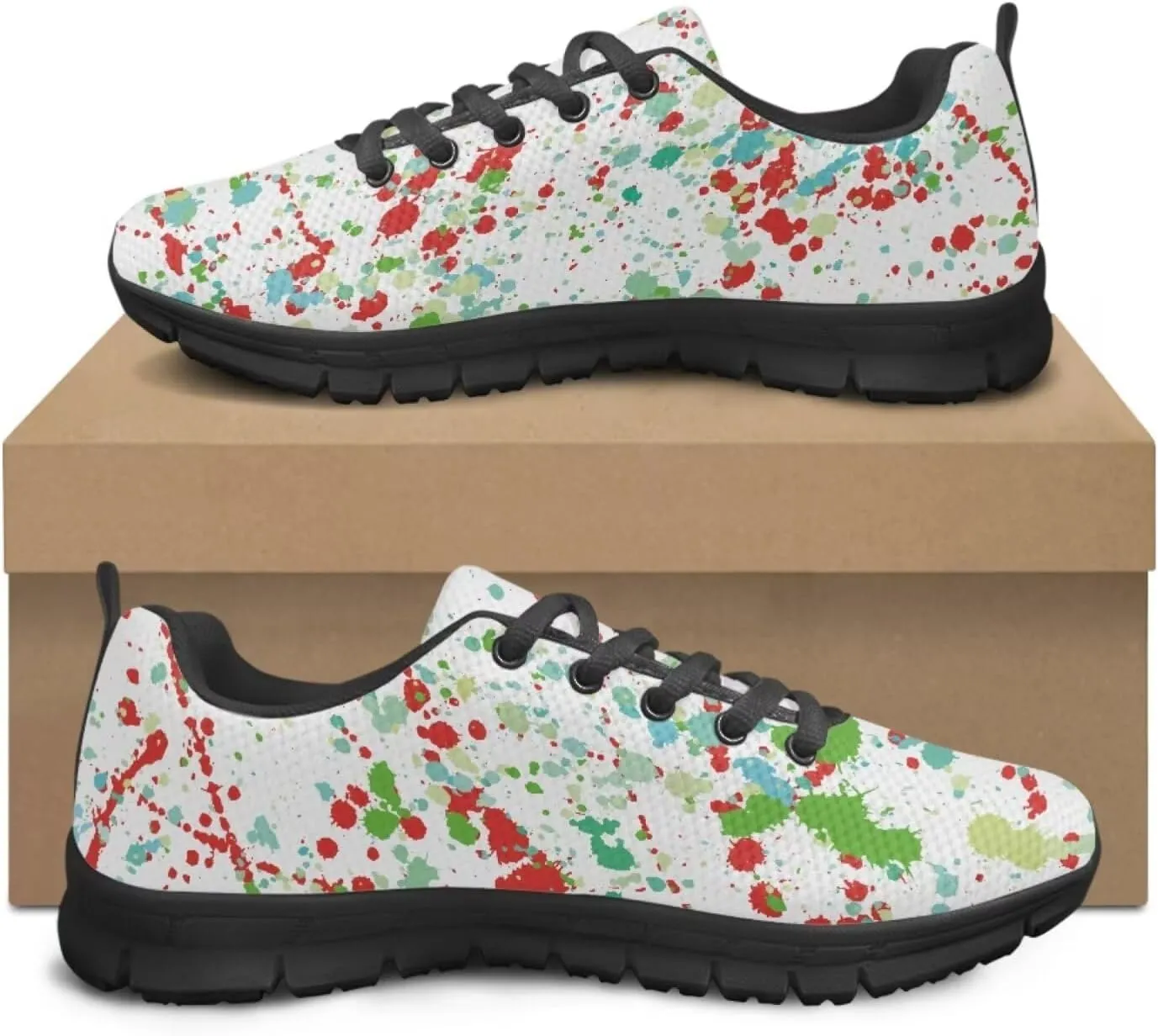 SYtrade Womens Slip On Running Shoes Lace-up Athletic Tennis Sneaker