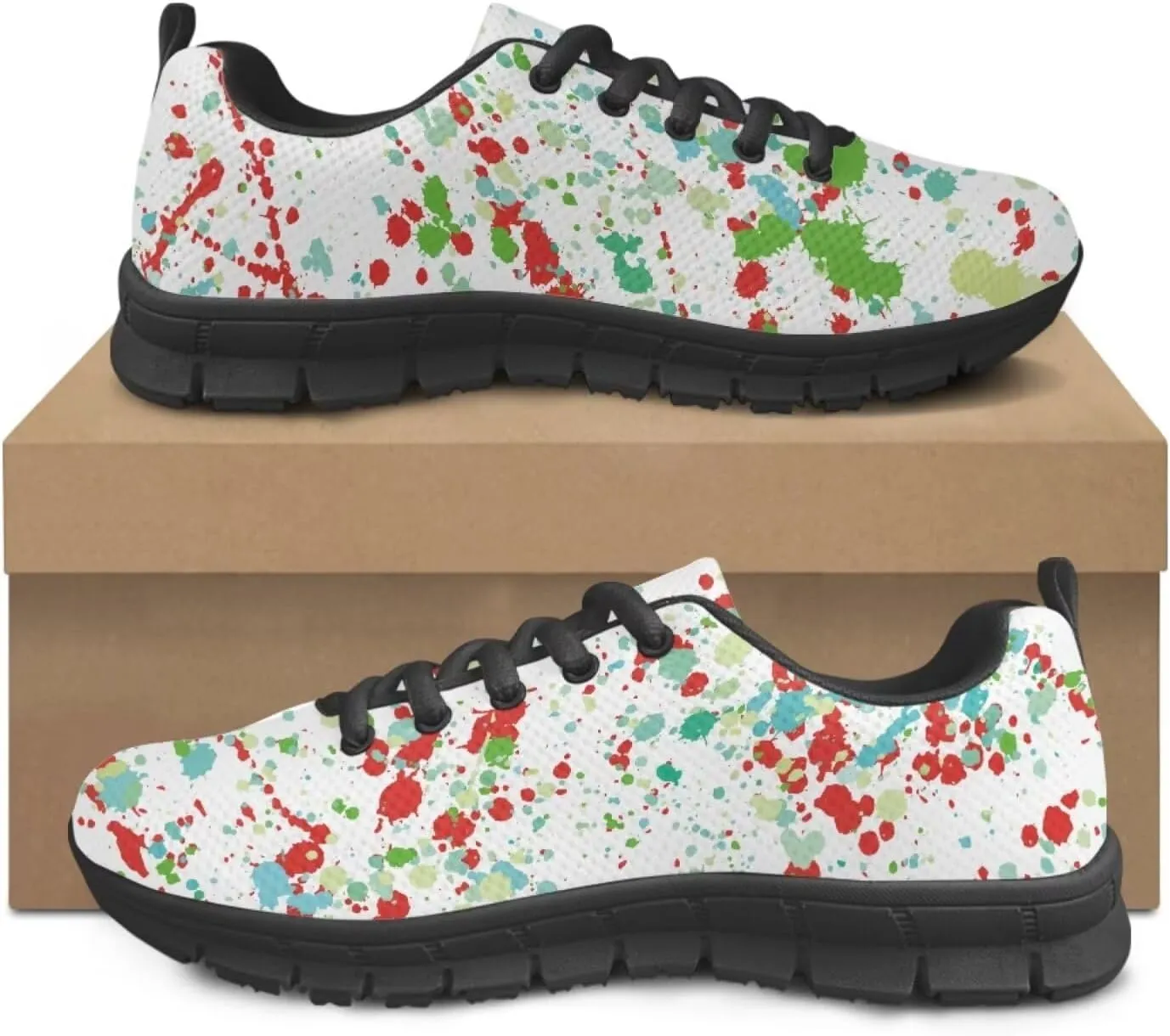 SYtrade Womens Slip On Running Shoes Lace-up Athletic Tennis Sneaker