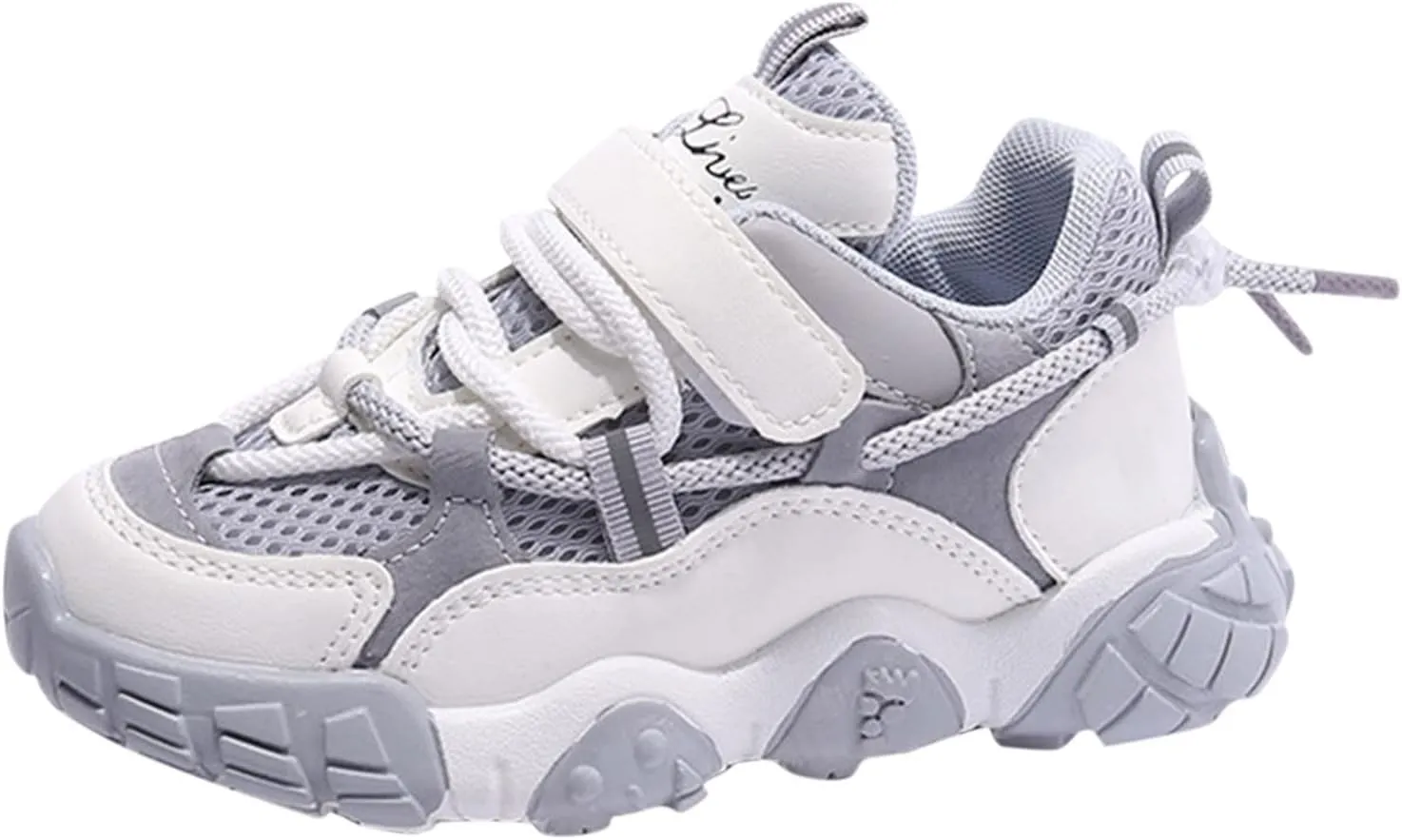 Toddler Mesh Sneakers for Boys Girls Hook and Loops Children Thick Sole Non Slip Lightweight Running Wedge Sneaker