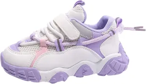 Toddler Mesh Sneakers for Boys Girls Hook and Loops Children Thick Sole Non Slip Lightweight Running Wedge Sneaker