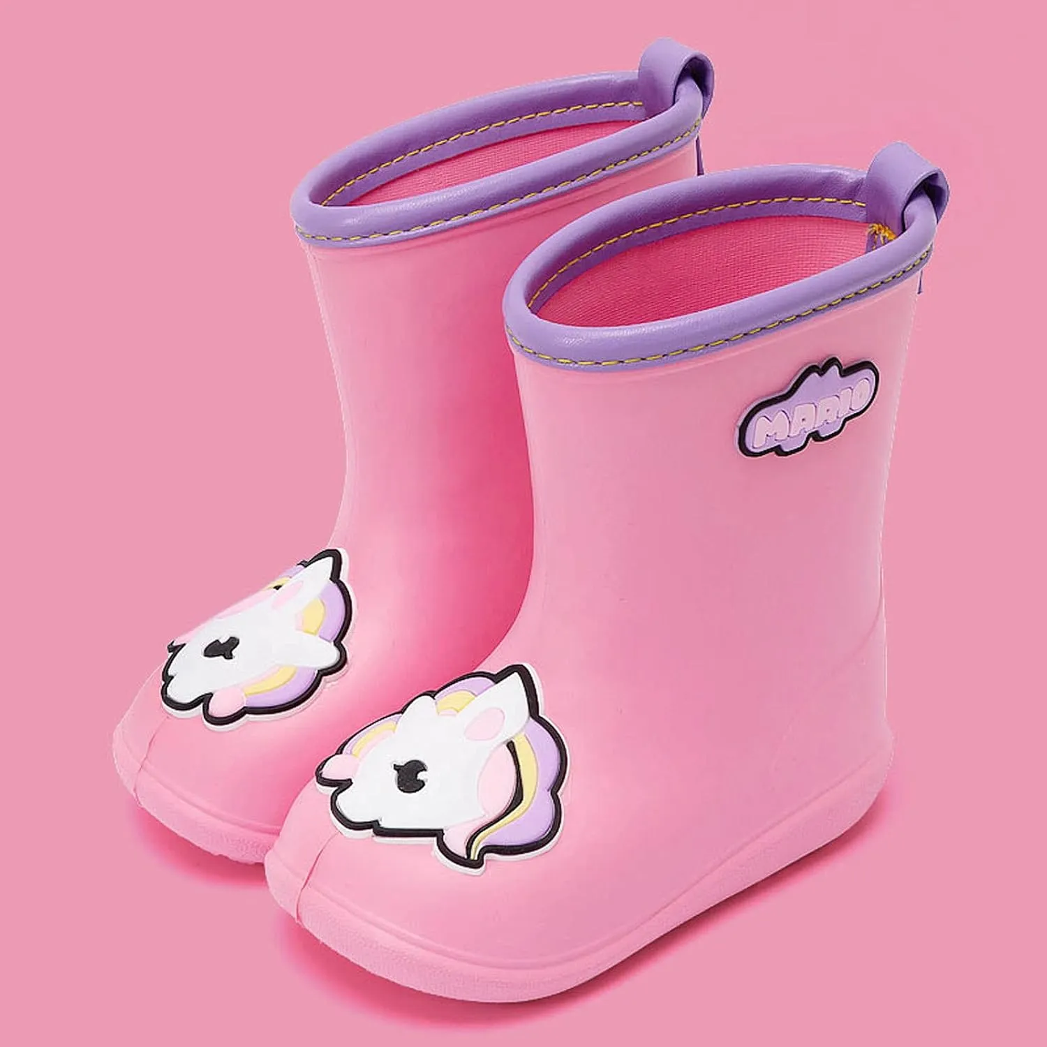 Toddler Rain Boots Big Dinosaur Children's Rain Shoes Cartoon Pattern Baby Rain Boots Wearable Water Rubber Shoes, 5