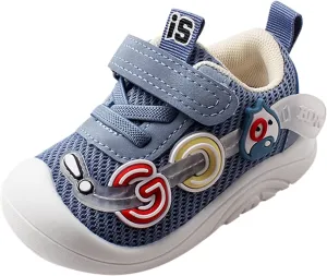 Unisex Baby Shoes Boys Girls Infant Sneakers Non-Slip Soft Rubber Sole Toddler Lightweight First Walking Shoes