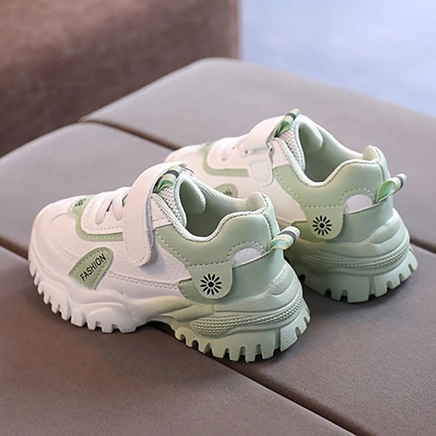 Unisex-Child Lightweight Breathable Athletic Running Sneakers for Kids Boys Girls Lace-up Anti-Slip Sport Shoes