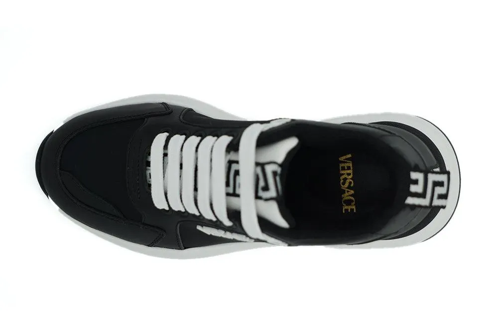 Versace Sort/Hvid Læder Sneakers