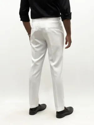 White Plain Elbow Patch Shirt