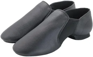 Women Leather Jazz Dance Dhoes Girls Dancing Ankle Boots Slip On Jazz Shoe