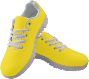 Women Running Shoes Non Slip Comfortable White Sole Lace Up Lightweight Sneaker