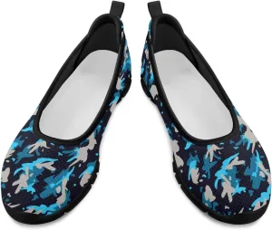 Women Slip On Shoes Sneakers for House Outdoor Breathable Lightweight Loafers Fashion Comfortable Sneakers Size 6-11 Black Sole