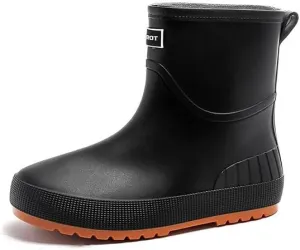 Women's Ankle Rain Boots Waterproof Chelsea Boots, Short Rain Boots for Women and Waterproof Garden Shoes