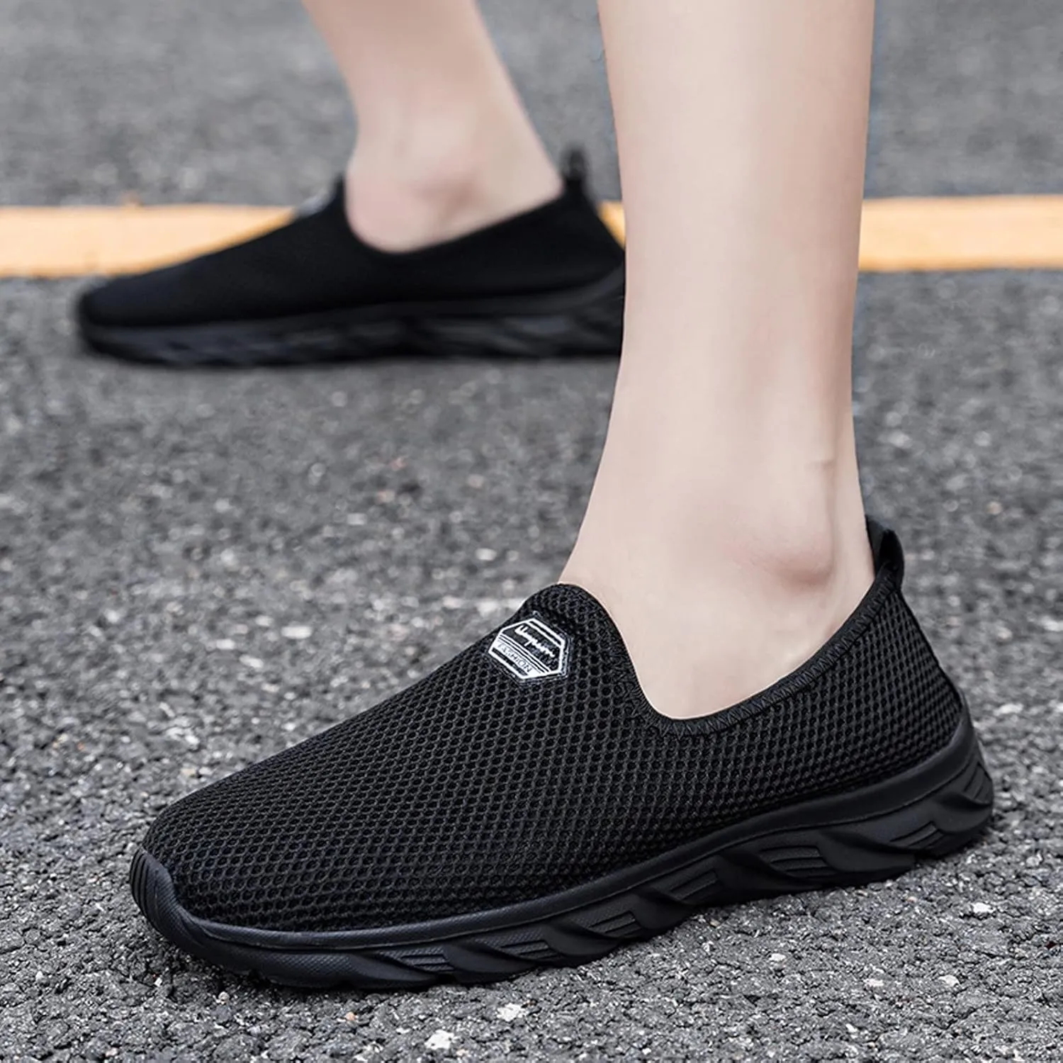 Women's Canvas Casual Shoes Dating Platform Slip-On High Top Sneakers Men's Road Running Shoes Loafer Platform Shoes for Women White Walking Sneakers for Women