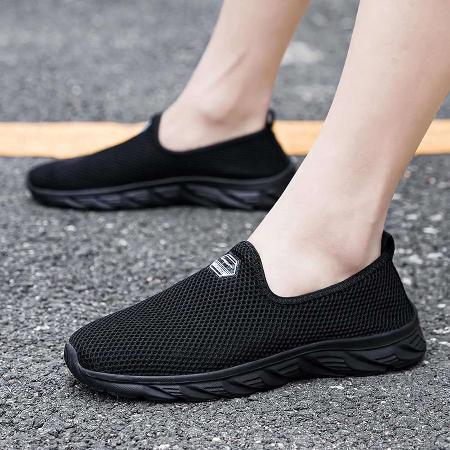 Women's Canvas Casual Shoes Dating Platform Slip-On High Top Sneakers Men's Road Running Shoes Loafer Platform Shoes for Women White Walking Sneakers for Women