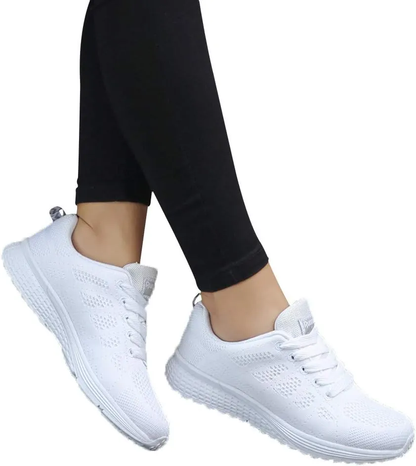 Women's Lace Up Road Running Shoes Wide Athletic Tennis Tennis Shoes Men Sport Casual Slip On Shoes Waterproof Sneakers Platform Tennis Shoe Cross Trainer Shoe