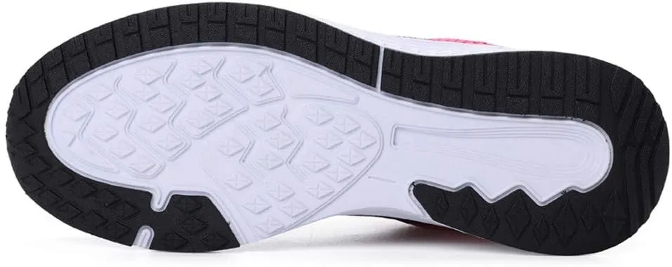 Womens Lace Up Running Shoes Non Slip Walking Shoes Running Shoes for Women Slip On Men's Casual Shoes Chunky Sneakers Red Tennis Shoe Cross Trainer Shoe