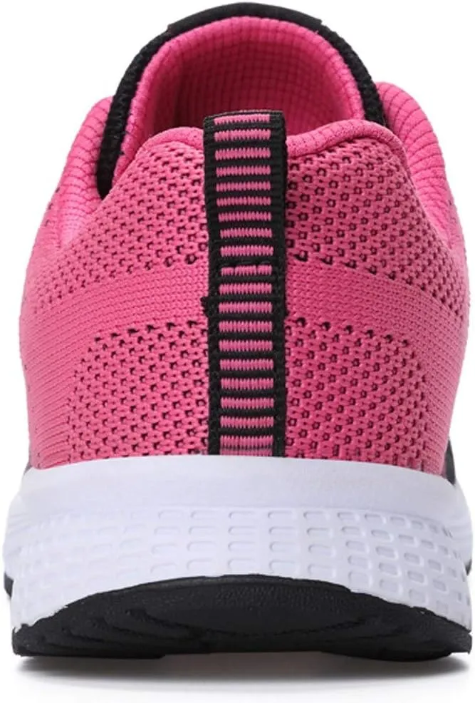 Womens Lace Up Running Shoes Non Slip Walking Shoes Running Shoes for Women Slip On Men's Casual Shoes Chunky Sneakers Red Tennis Shoe Cross Trainer Shoe