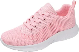 Womens Ladies Walking Running Shoes Slip On Lace-Up Womens Tennis Shoes Sport Women's Shoes Casual Black Platform Sneaker White Tennis Shoe Trainers Shoe